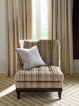 Brunschwig & Fils SARADA TEXTURE BLUE/TAN Upholstery Fabric