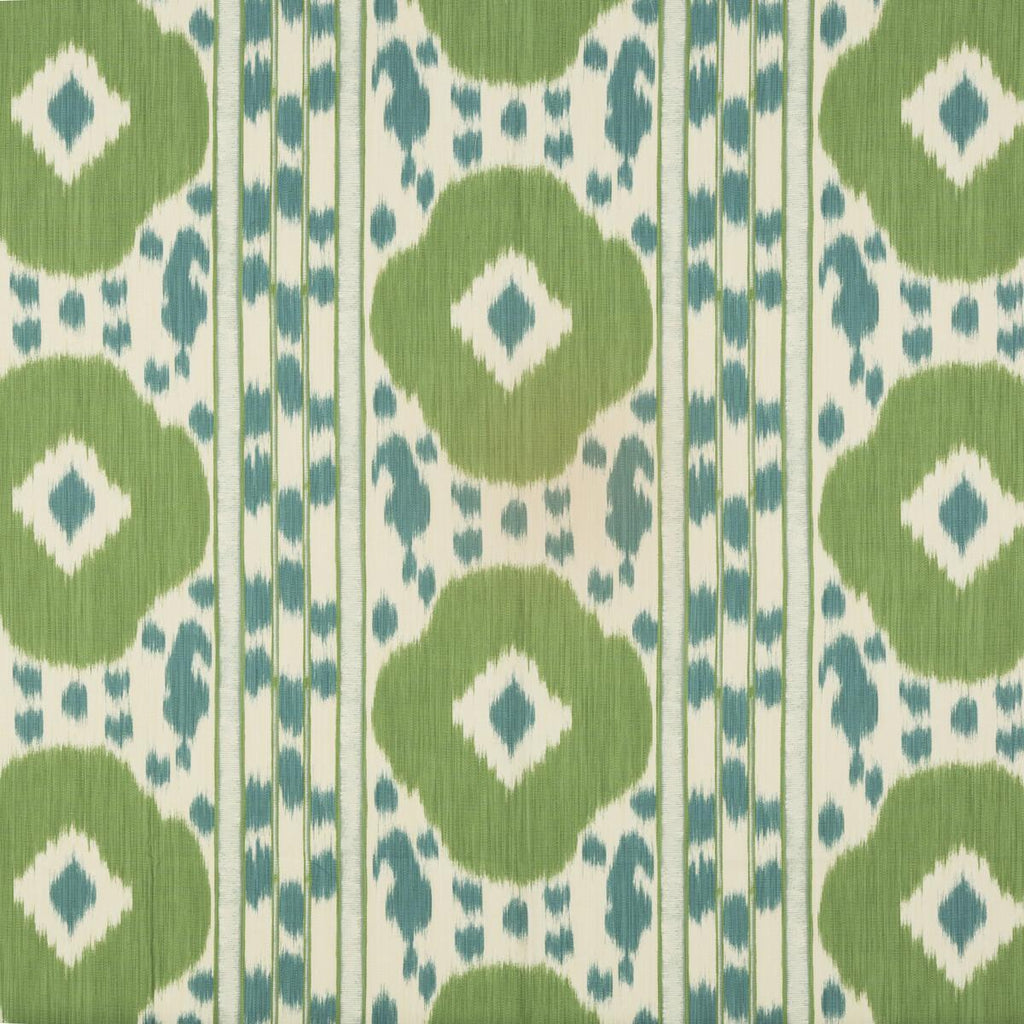 Brunschwig & Fils VARKALA PRINT TEAL/GREEN Fabric