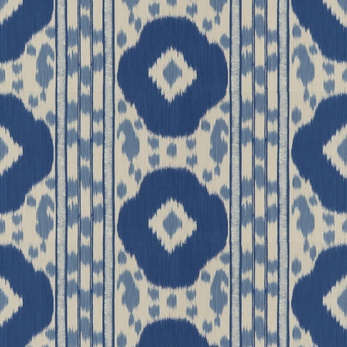 Brunschwig & Fils VARKALA PRINT NAVY/SKY Fabric