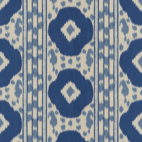 Brunschwig & Fils VARKALA PRINT NAVY/SKY Fabric