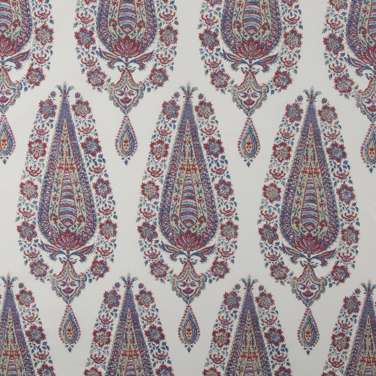 Brunschwig & Fils KOMAL PAISLEY MADDER/BLUE Fabric