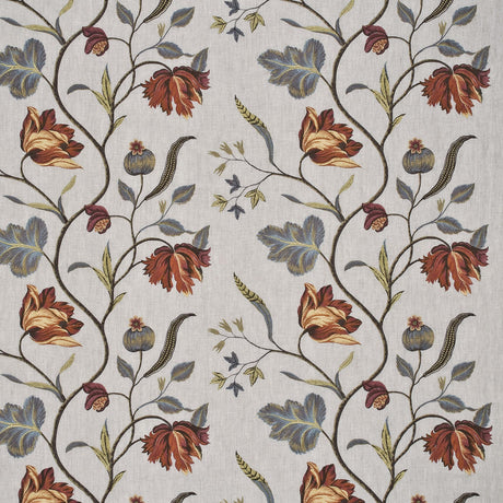 G P & J Baker TULIP TREE LINEN PIMENTO Drapery Fabric