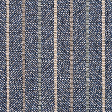 G P & J Baker SILVERTON STRIPE INDIGO Upholstery Fabric