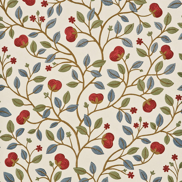 G P & J Baker MEDLAR BLUE/RED Wallpaper