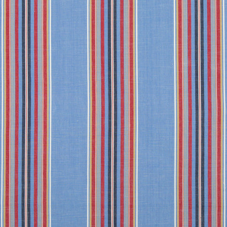 Brunschwig & Fils VERDON STRIPE BLUE/RED Upholstery Fabric