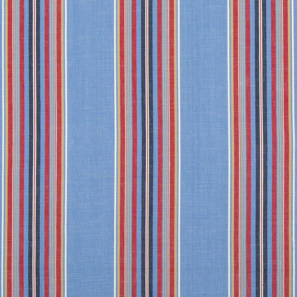 Brunschwig & Fils VERDON STRIPE BLUE/RED Fabric