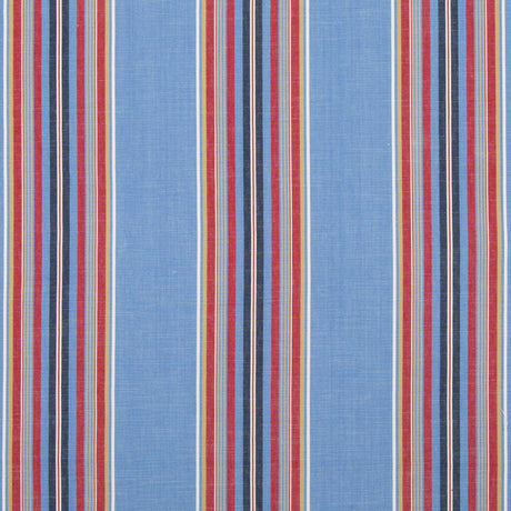 Brunschwig & Fils VERDON STRIPE BLUE/RED Fabric