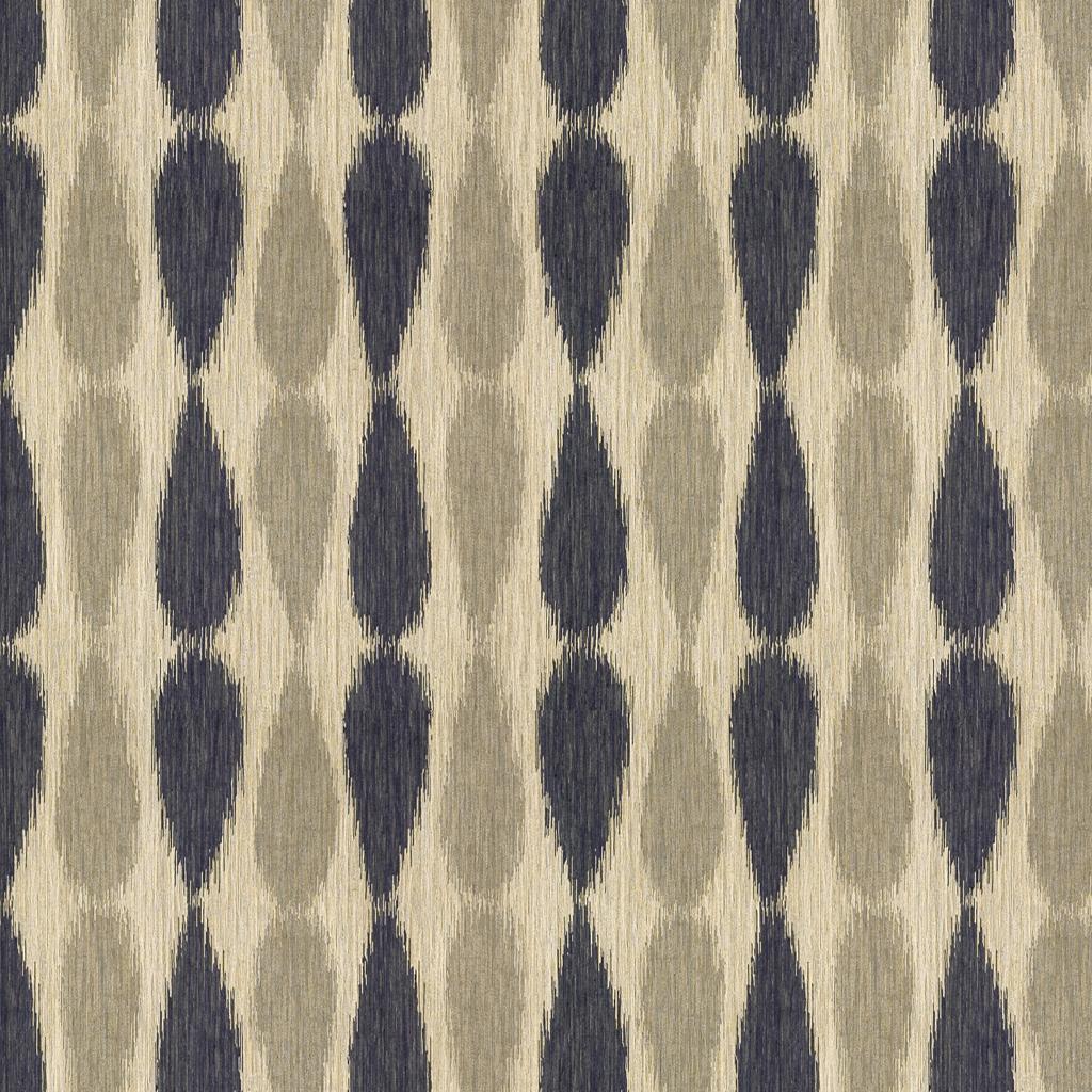 Lee Jofa IKAT DROPS MIDNIGHT Upholstery Fabric