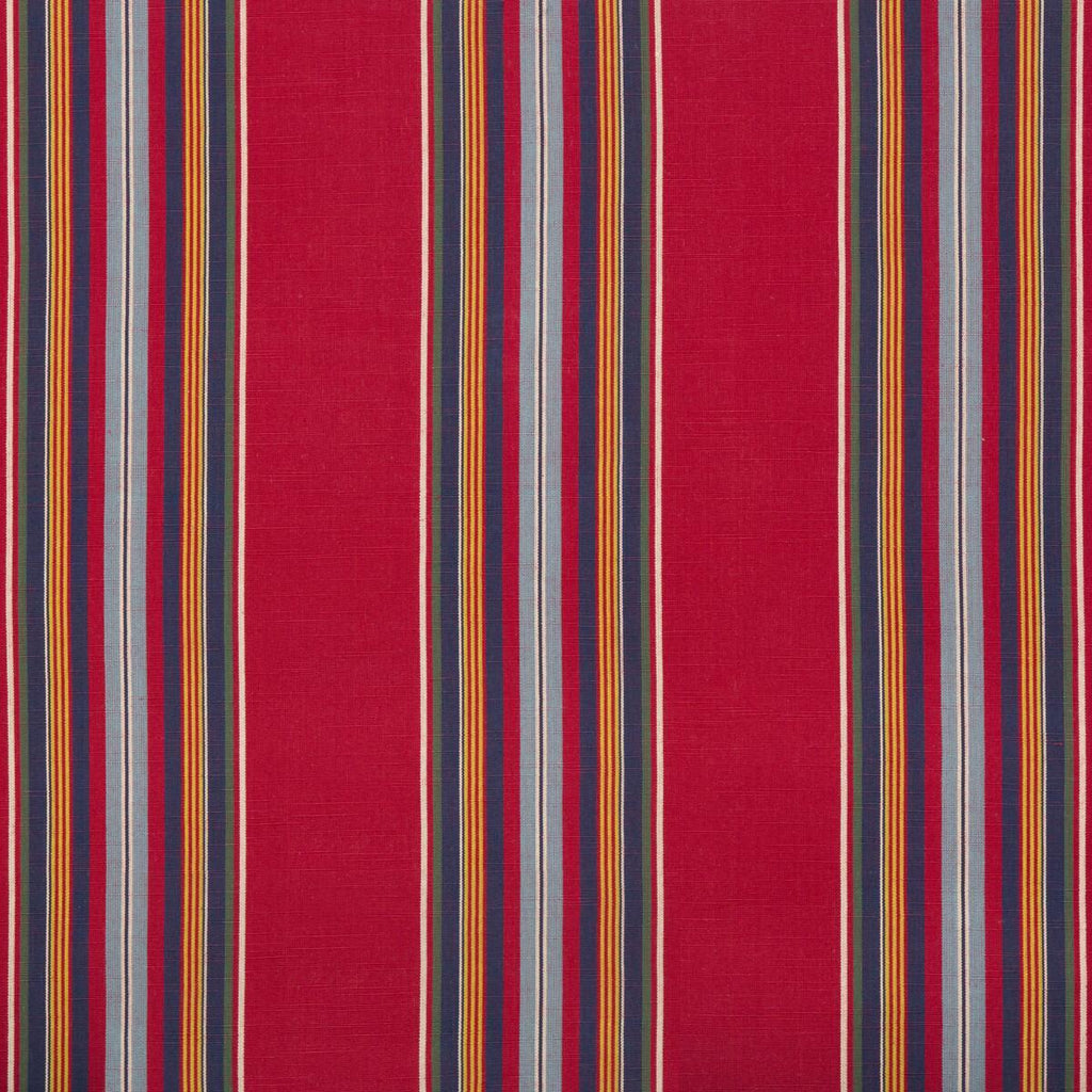 Brunschwig & Fils VERDON STRIPE RED/NAVY Fabric