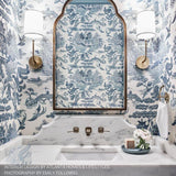 Lee Jofa WILLOW LAKE BLUE/CREAM Wallpaper