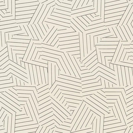 Schumacher Deconstructed Stripe Indoor/Outdoor Black Fabric