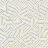 Schumacher Deconstructed Stripe Indoor/Outdoor Cobalt Fabric