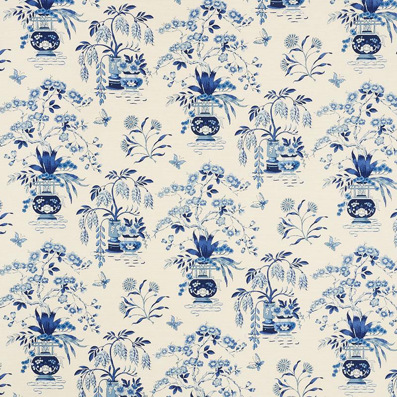 Schumacher Ming Vase Porcelain Fabric