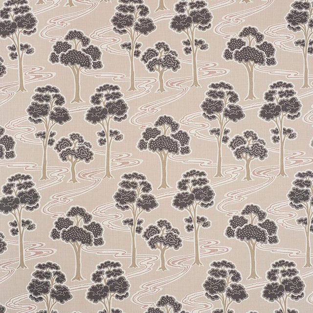 Schumacher Tree River Blush Fabric