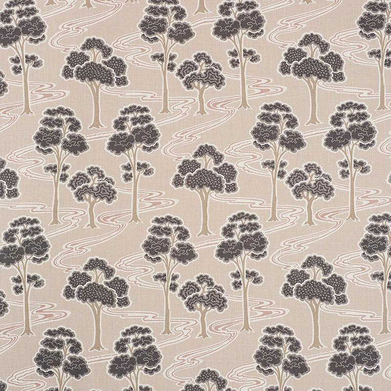 Schumacher Tree River Blush Fabric