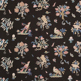 Schumacher Magical Menagerie Black Fabric