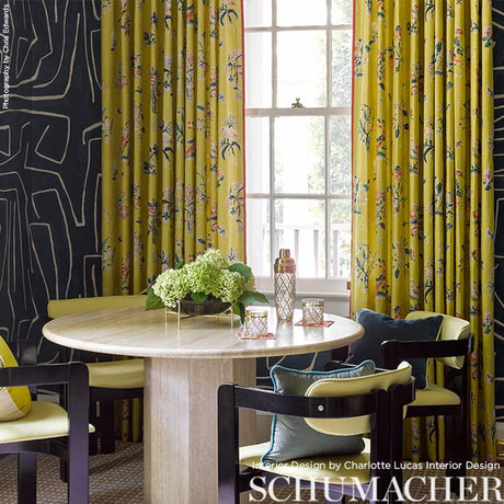 Schumacher Magical Menagerie Yellow Fabric