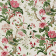 Schumacher Nymphaea Fuchsia Fabric