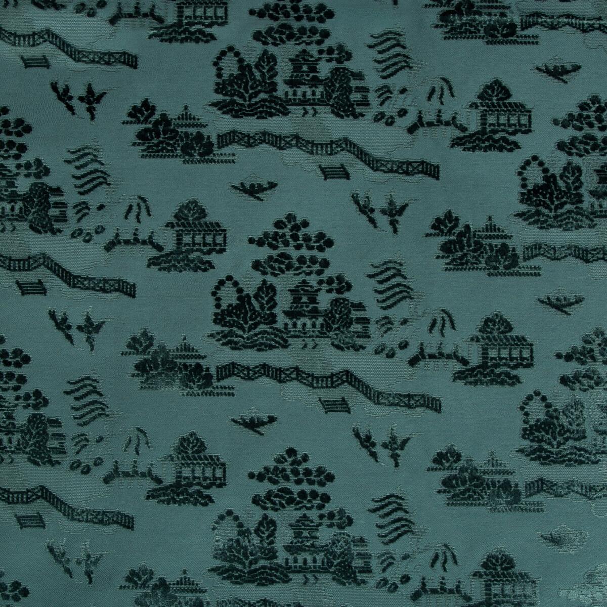 Brunschwig & Fils LA PAGODE VELVET TEAL Fabric