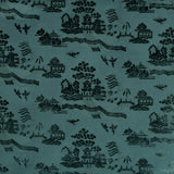 Brunschwig & Fils LA PAGODE VELVET TEAL Fabric