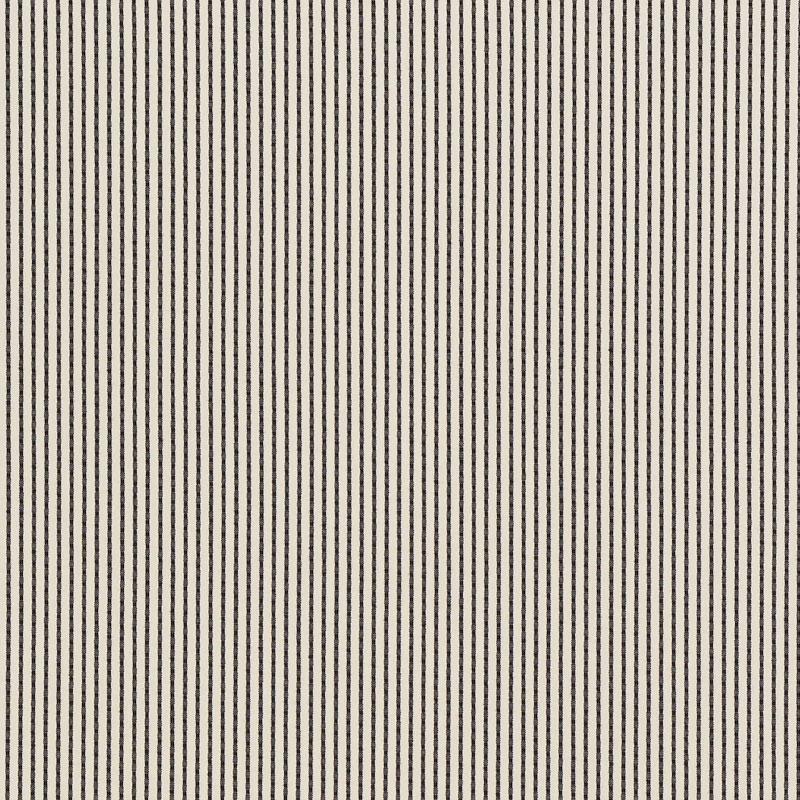 Schumacher Stitched Stripe Indoor/Outdoor Black Fabric