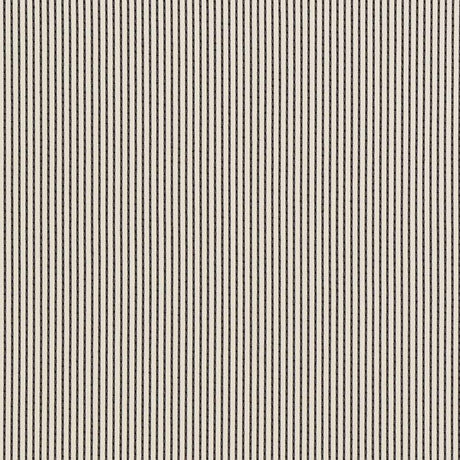 Schumacher Stitched Stripe Indoor/Outdoor Black Fabric