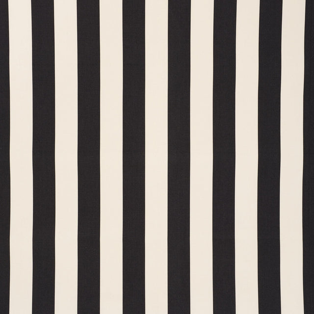 Schumacher Cabana Stripe Indoor/Outdoor Black Fabric