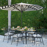 Schumacher Cabana Stripe Indoor/Outdoor Black Fabric