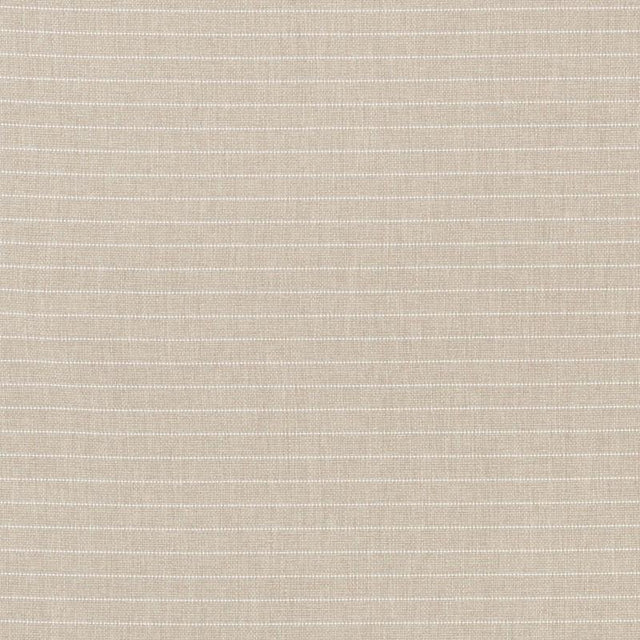 Schumacher Manning Stripe Indoor/Outdoor White/Natural Fabric