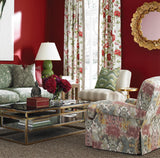 Brunschwig & Fils LES PIVOINES PRINT RED Fabric