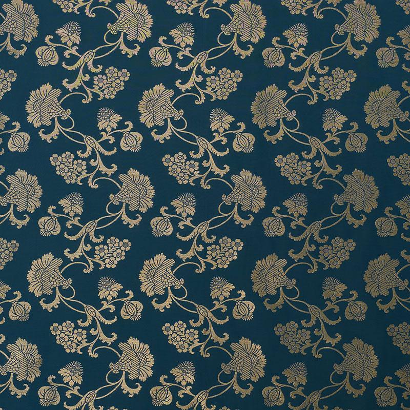 Schumacher Margaux Peacock Shimmer Fabric