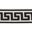 Schumacher Black Ganton Tape Indoor/Outdoor