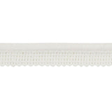 Schumacher White Eubie Lip Cord Indoor/Outdoor