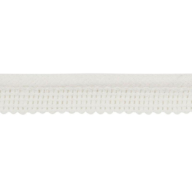 Schumacher White Eubie Lip Cord Indoor/Outdoor