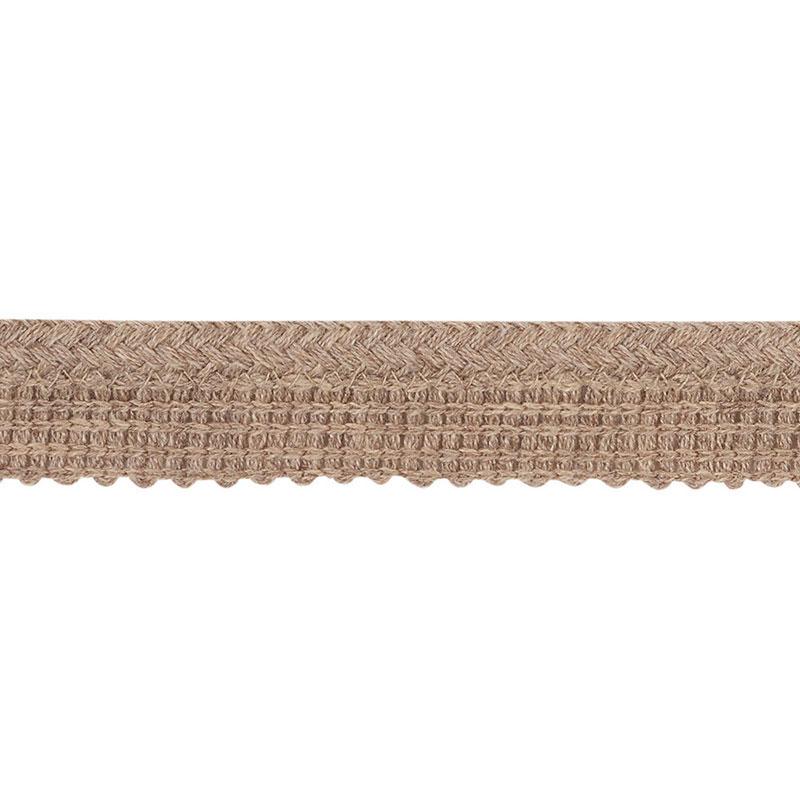 Schumacher Eubie Lip Cord Indoor/Outdoor Taupe Trim