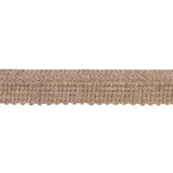 Schumacher Eubie Lip Cord Indoor/Outdoor Taupe Trim