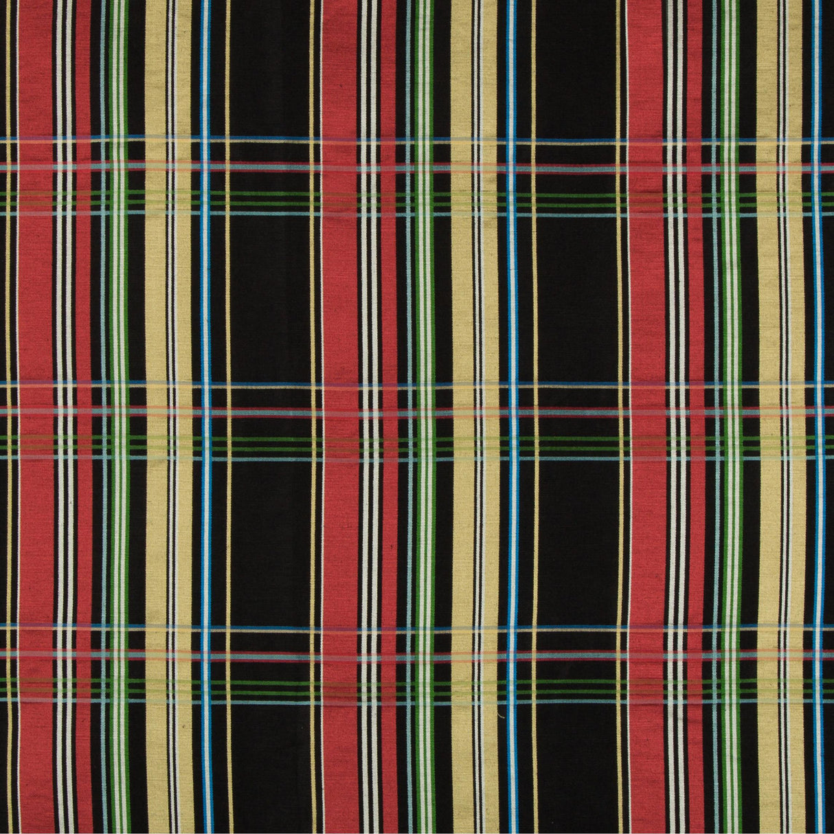 Brunschwig & Fils LA COMELLE PLAID ONYX Upholstery Fabric