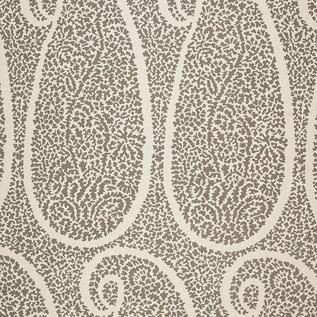 Schumacher Ambala Paisley Greige Fabric