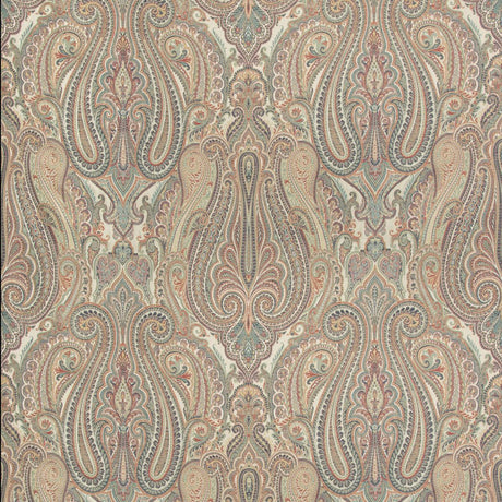 Brunschwig & Fils AORIA PAISLEY RED/INDIGO Fabric