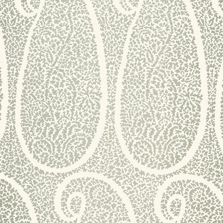 Schumacher Ambala Paisley Fog Fabric