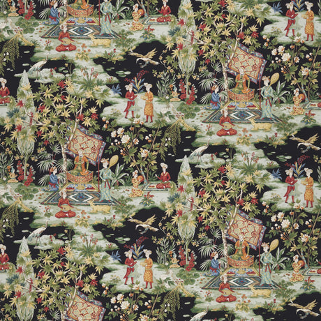 Brunschwig & Fils LODI GARDEN PRINT ONYX Fabric