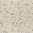 Schumacher Monceau Linen Embroidery Zinc Fabric