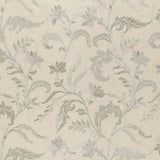 Schumacher Monceau Linen Embroidery Zinc Fabric