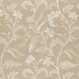 Schumacher Monceau Linen Embroidery Greige Fabric