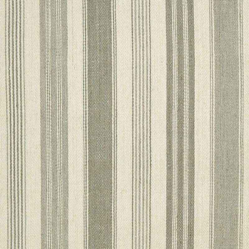 Schumacher Montauban Stripe Dove / Haze Fabric