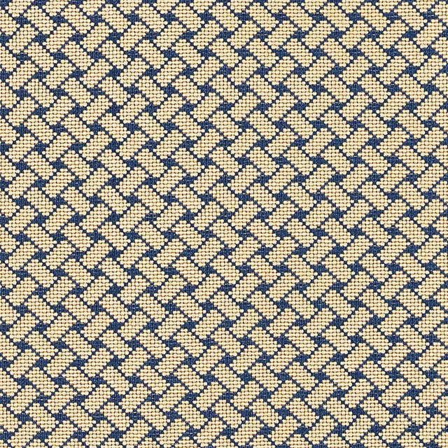 Schumacher Bristol Weave Pingl Blue Fabric