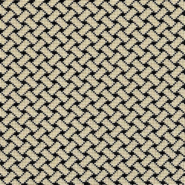 Schumacher Bristol Weave Pingl Noir Fabric