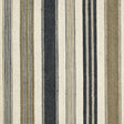 Schumacher Montauban Stripe Noir / Tobacco Fabric