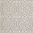 Schumacher Amboise Linen Embroidery Greige Fabric