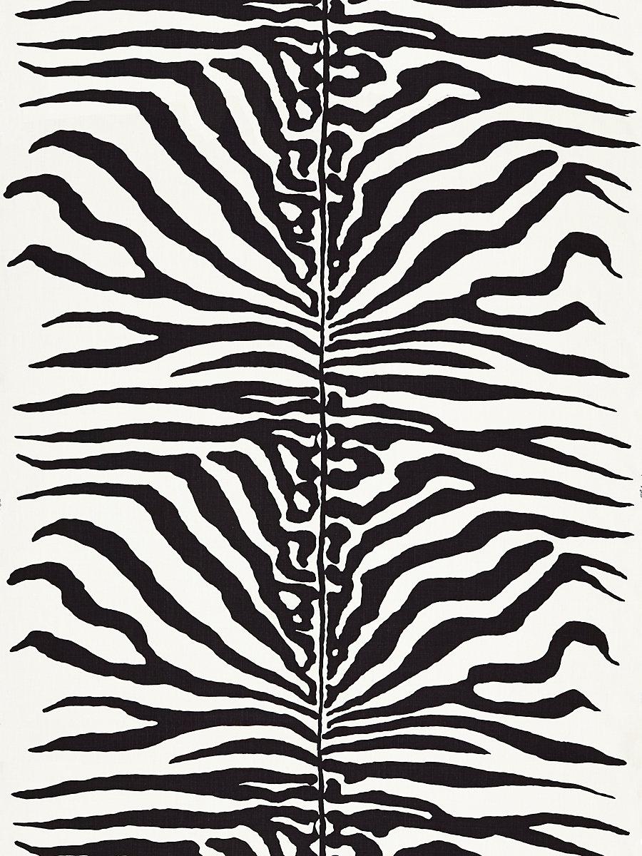 Scalamandre Zebra Black Fabric